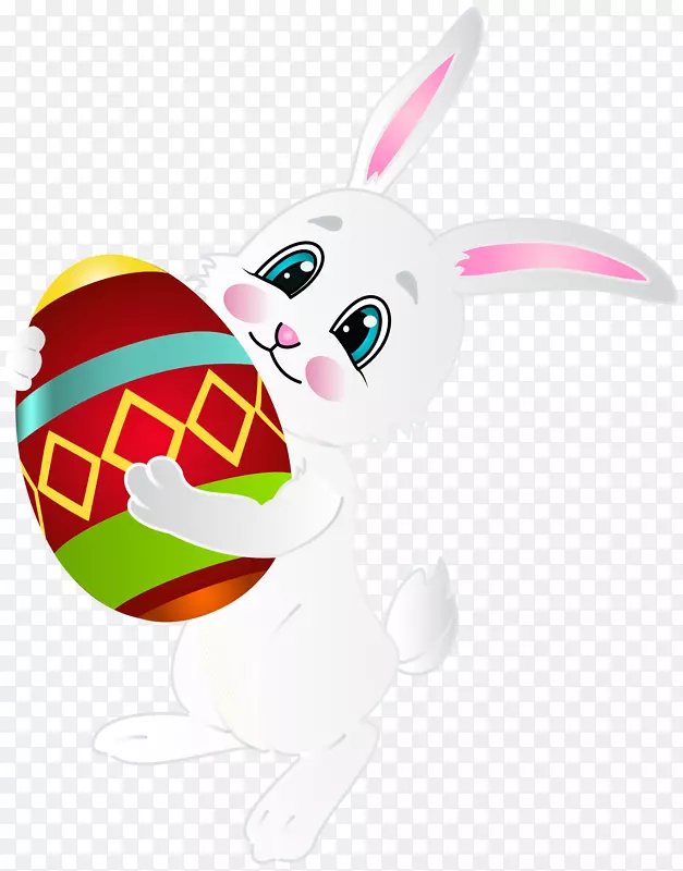 复活节兔子复活节彩蛋剪贴画-复活节兔子