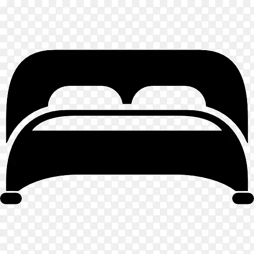 床上电脑图标房枕头免费床顶视图