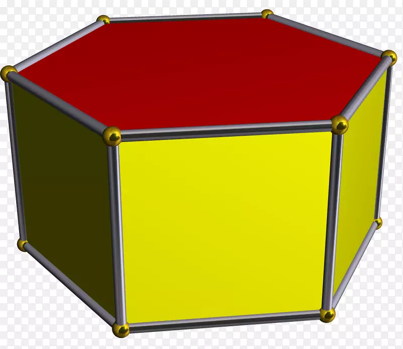 六角棱镜均匀多面体-六边形