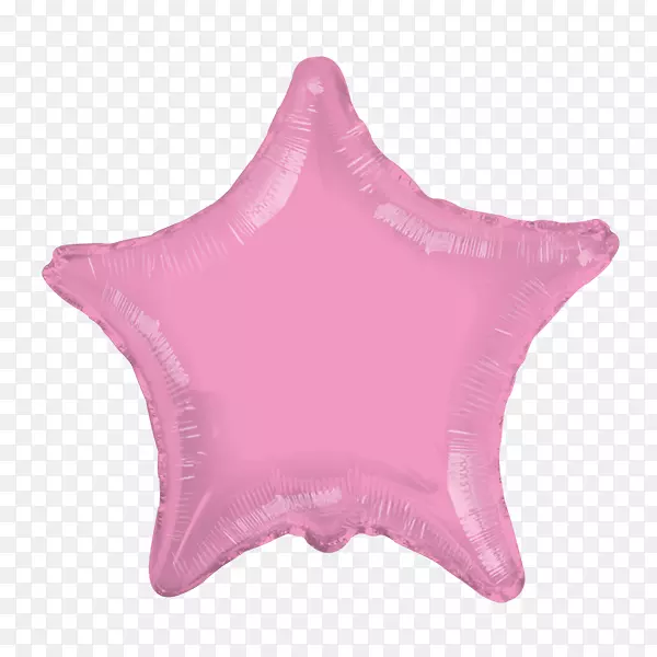 玩具气球星粉红色实心金属-拉凡达