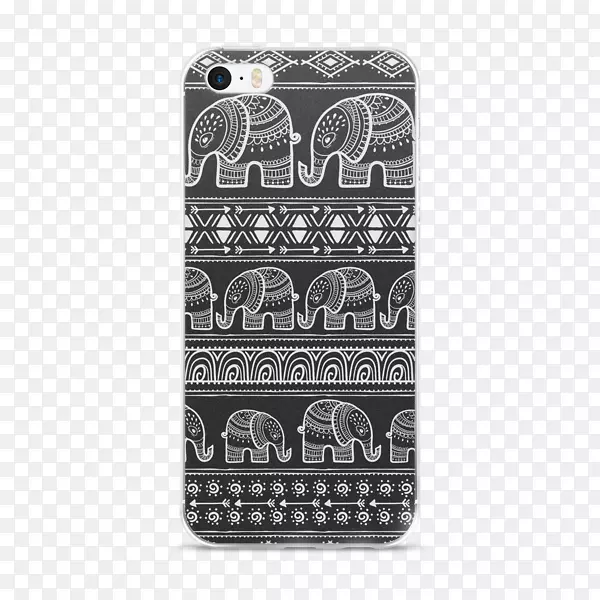 iphone手机配件视觉艺术图案-大象主题