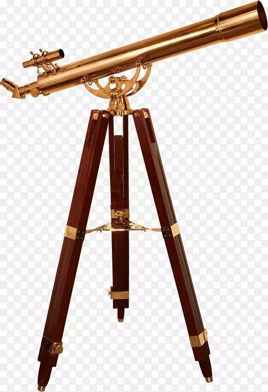 折射望远镜三脚架黄铜目镜.黄铜