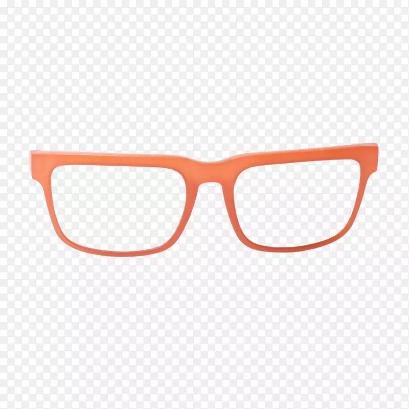 太阳镜、眼镜、护目镜.橙色镜框