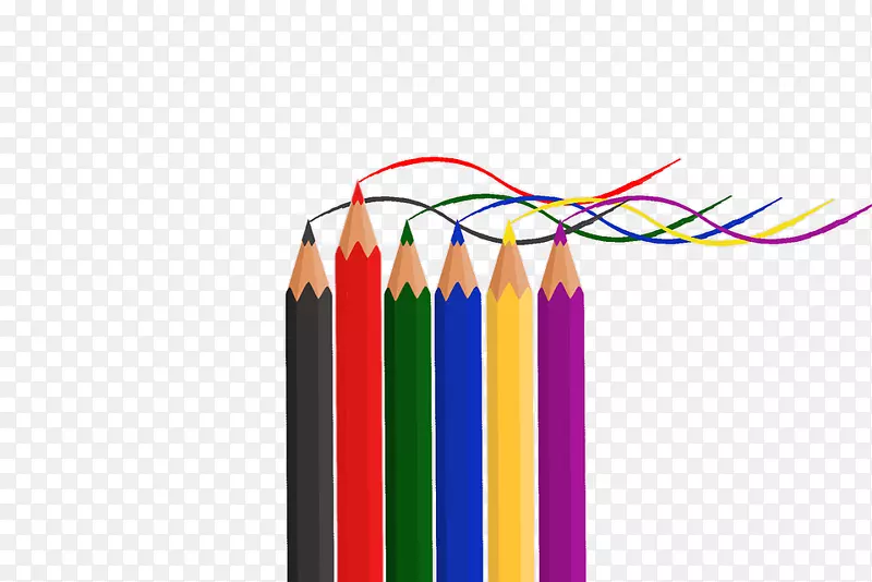 彩色铅笔画-蜡笔PNG