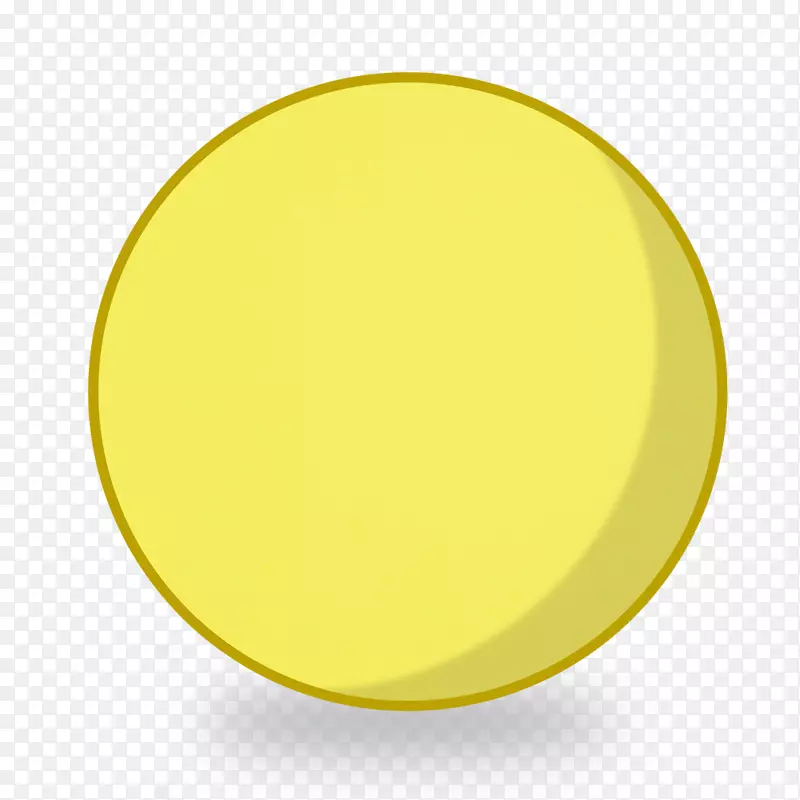 圆形椭圆形黄色材料-泡沫