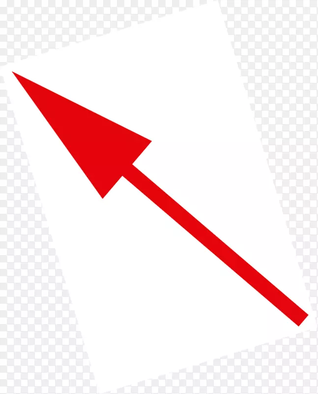 纸图形设计标志三角形-红色箭头