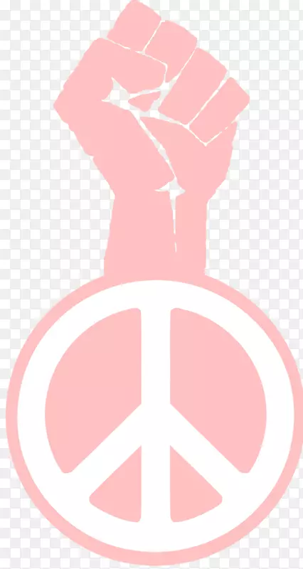 和平符号举起拳头黑色权力剪辑艺术.和平符号