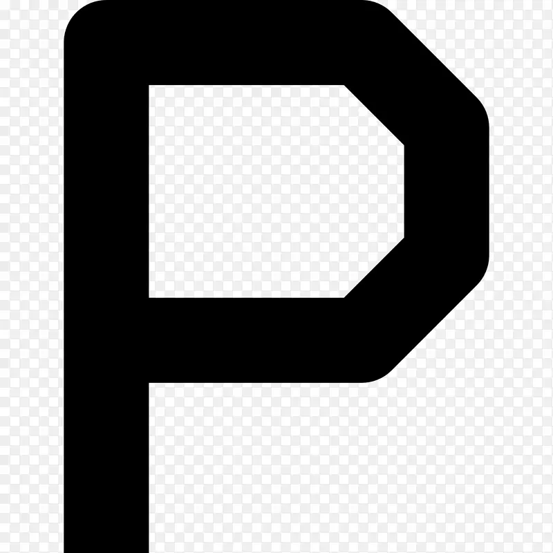 矩形符号字体-p