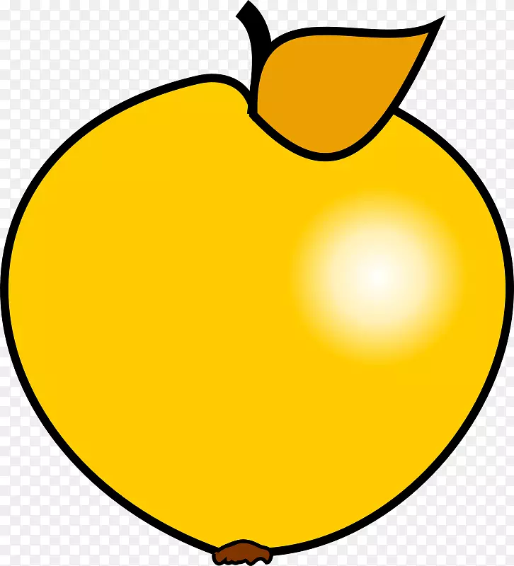 金苹果剪贴画-黄金质地