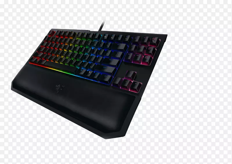 电脑，键盘，电气开关，游戏，键盘，Razer公司。RGB颜色模型-键盘