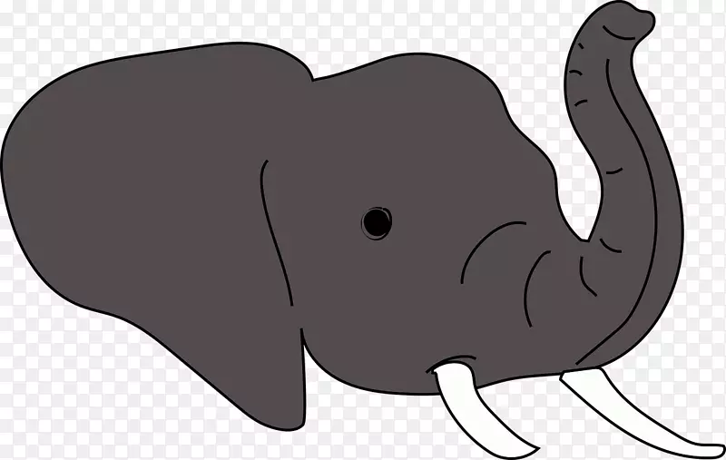 非洲大象动物动画剪贴画-大象