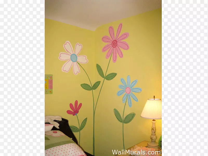 壁挂式卧室-花卉墙