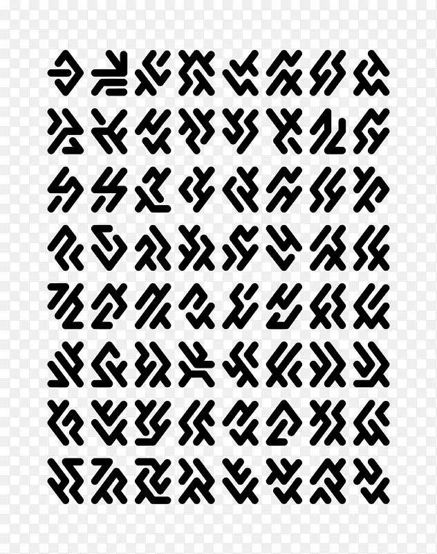 符号外星语言外星生命字母表-语言