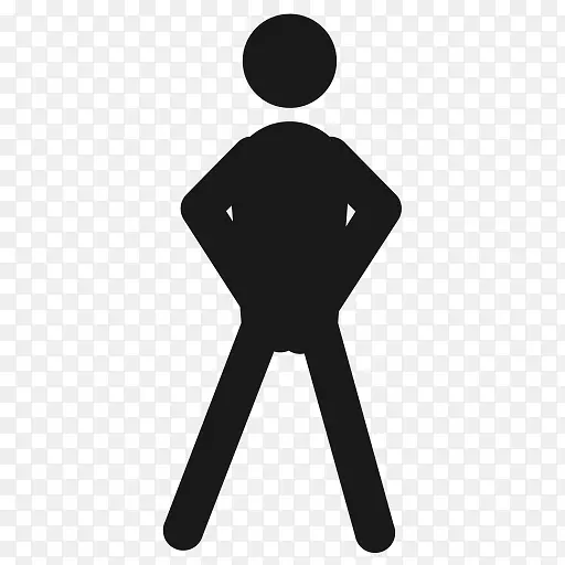 电脑图标行人步行自豪
