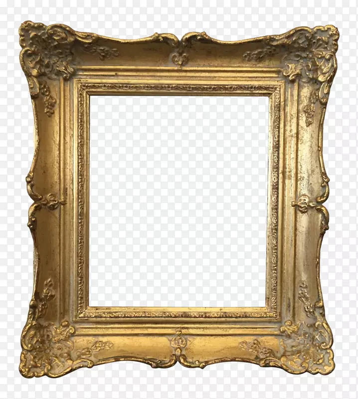 镜框，黄金古董服装，存货摄影.古董框架