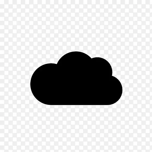 计算机图标云计算符号-多云