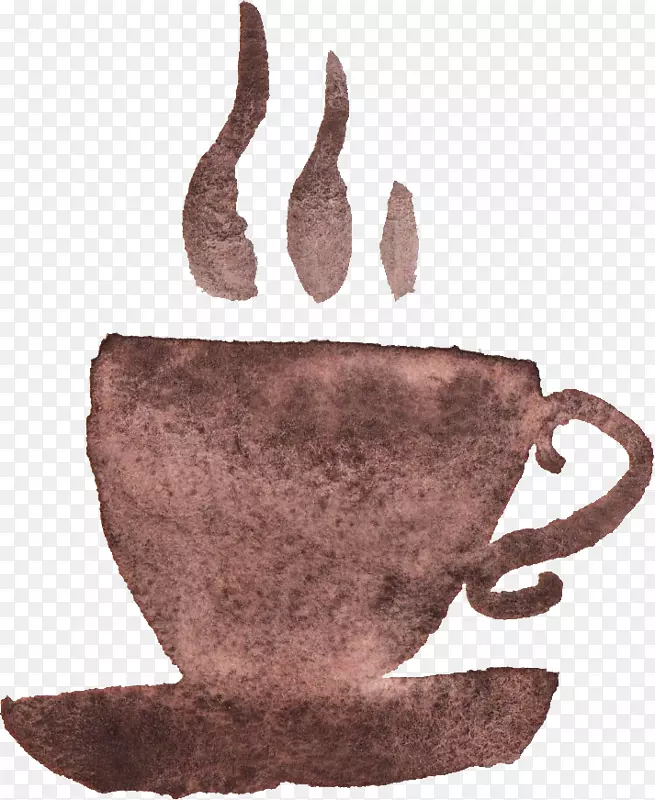 咖啡杯水彩画剪贴画咖啡杯