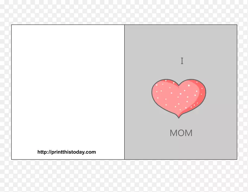 心矩形图案-快乐母亲节