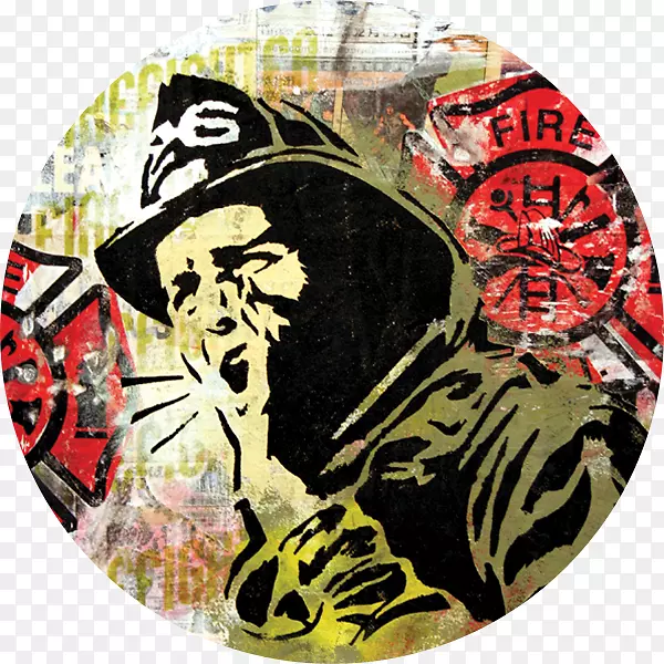 艺术字体-消防队员