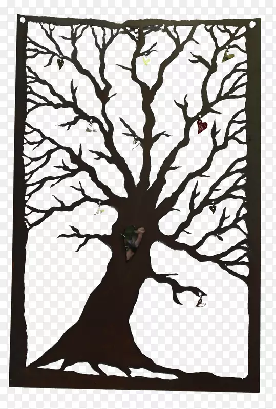 木本植物艺术画-心树