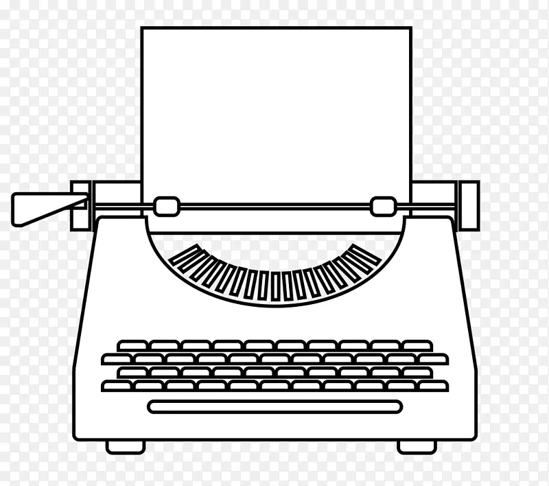 矩形白色字体-打字机