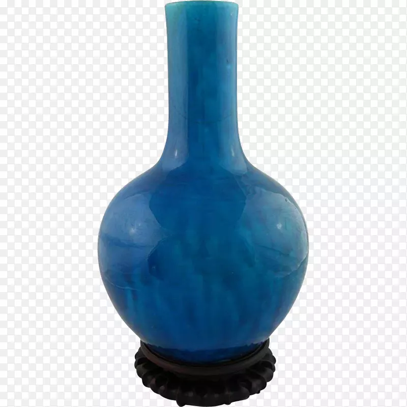 花瓶钴蓝陶瓷玻璃绿松石花瓶
