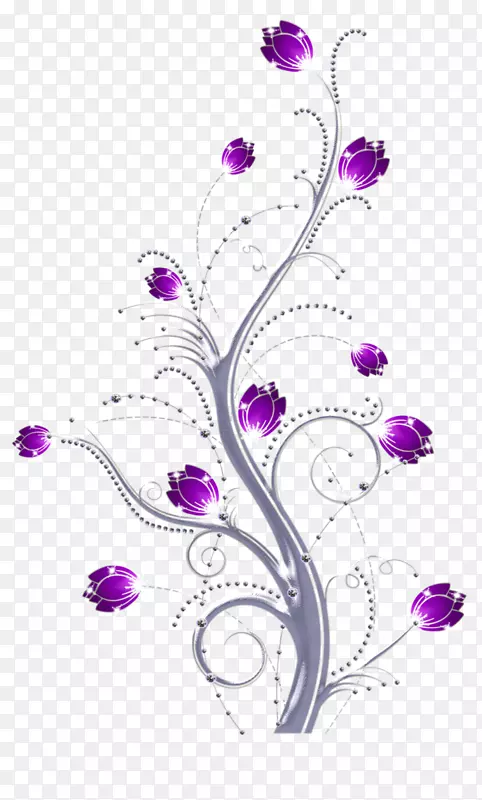 紫花艺术花卉设计-花卉装饰
