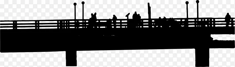 加尔维斯顿岛历史性游乐码头剪影-码头