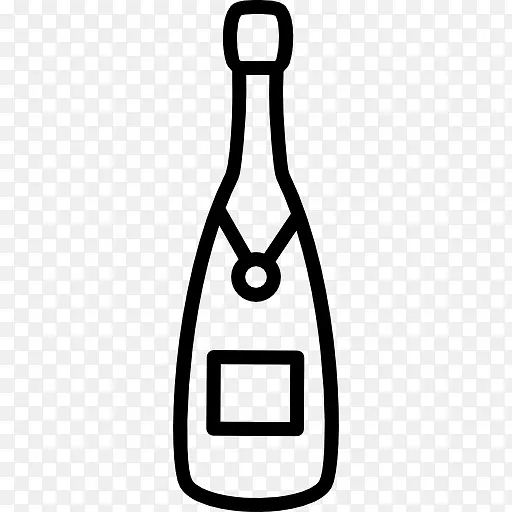 香槟酒瓶电脑图标.香槟酒瓶