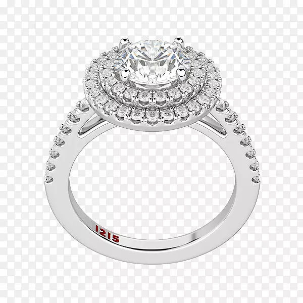 订婚戒指钻石切割公主切割光环