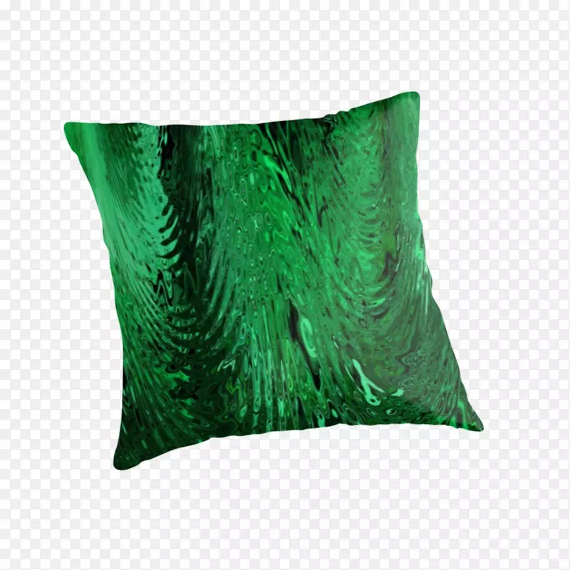 投掷枕头垫.绿色抽象