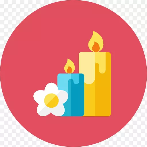 电脑图标蜡烛生日蛋糕图标设计-坎德尔
