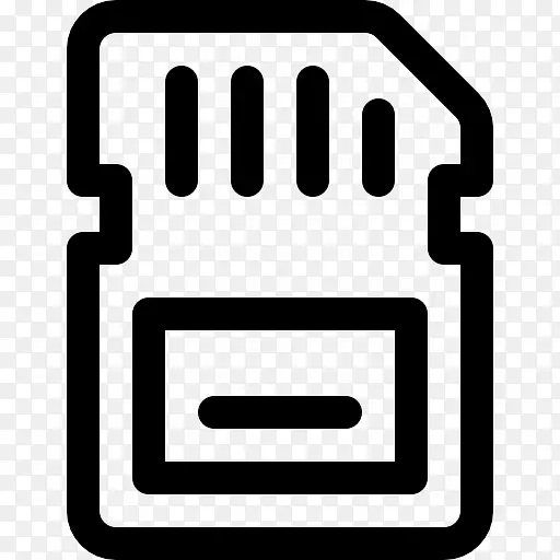 电脑图标安全数字微SD剪辑艺术-SD卡