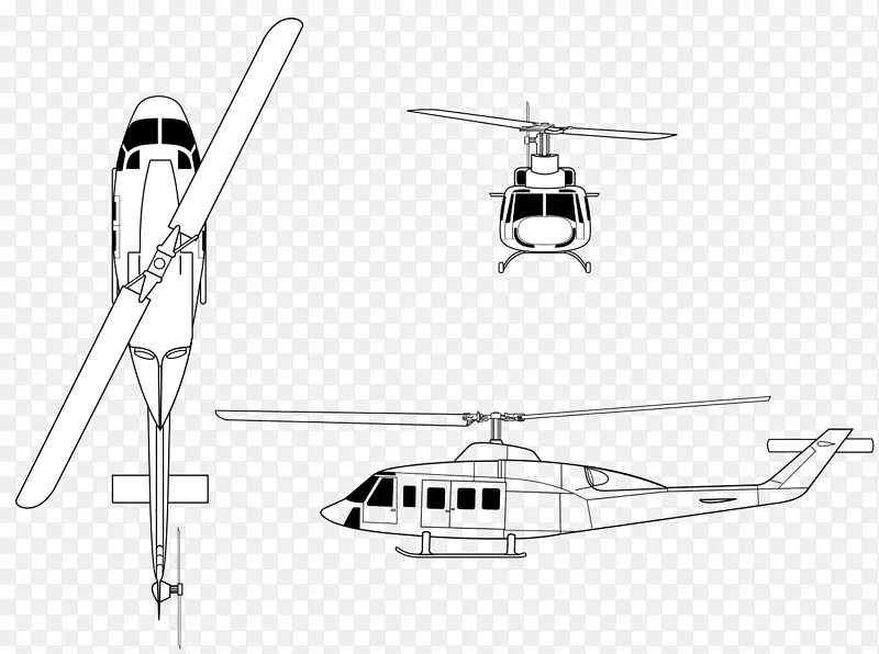 贝尔214 ST直升机铃铛呃-1易洛魁钟204/205-直升机