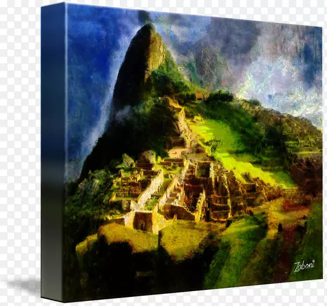 马丘比丘绘画想象秘鲁艺术-马丘比丘