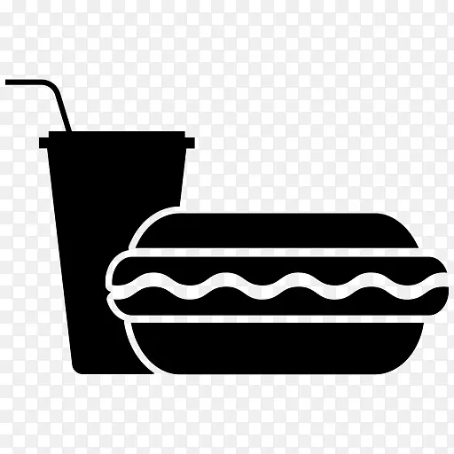 汽水热狗早餐汉堡包食物图标