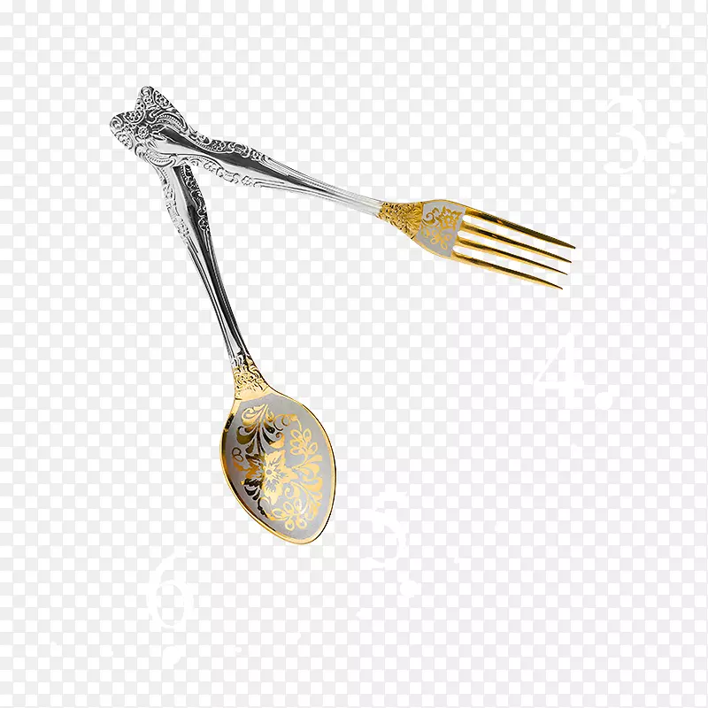 餐叉汤匙时钟存货摄影.勺子和叉子