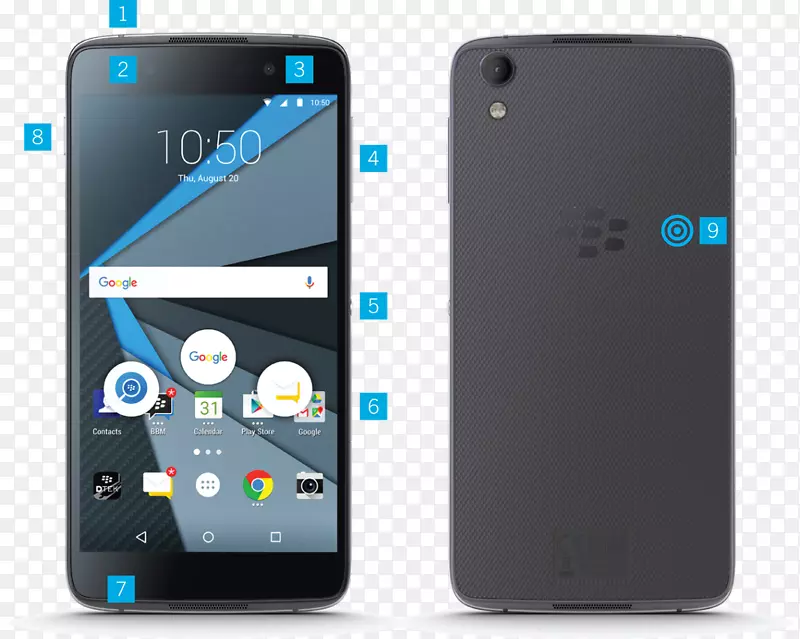 珠宝黑莓智能手机Android 4G-黑莓