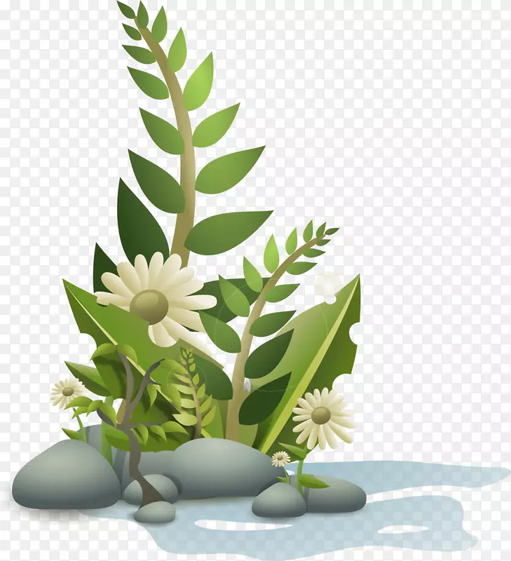 植物计算机图标剪贴画-花卉