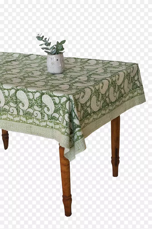 桌布花园家具亚麻布长方形桌布