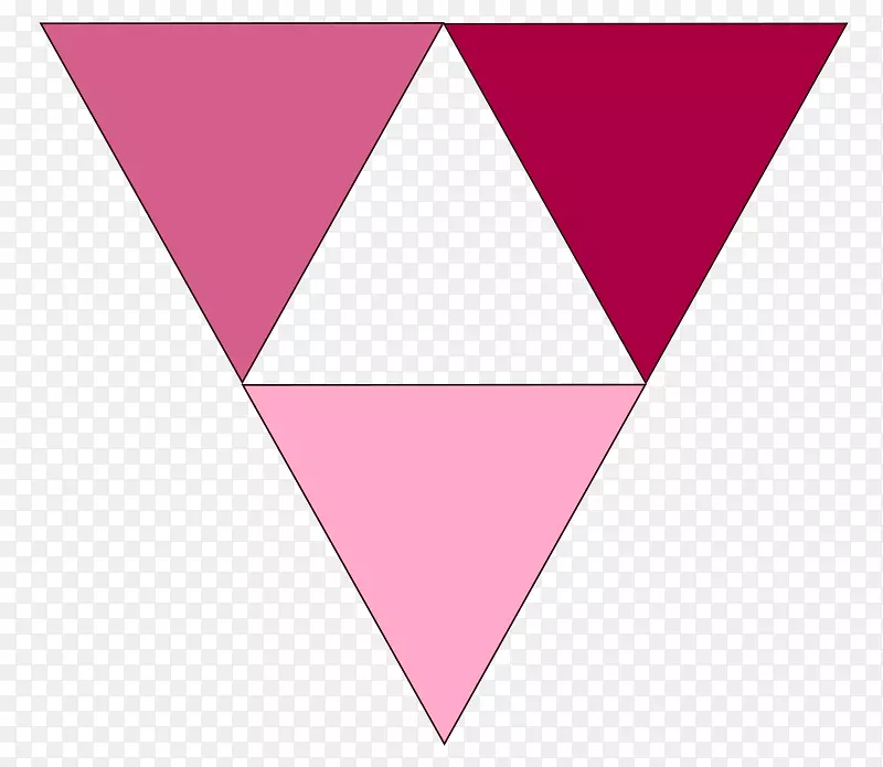 粉红三角剪贴画-三角图