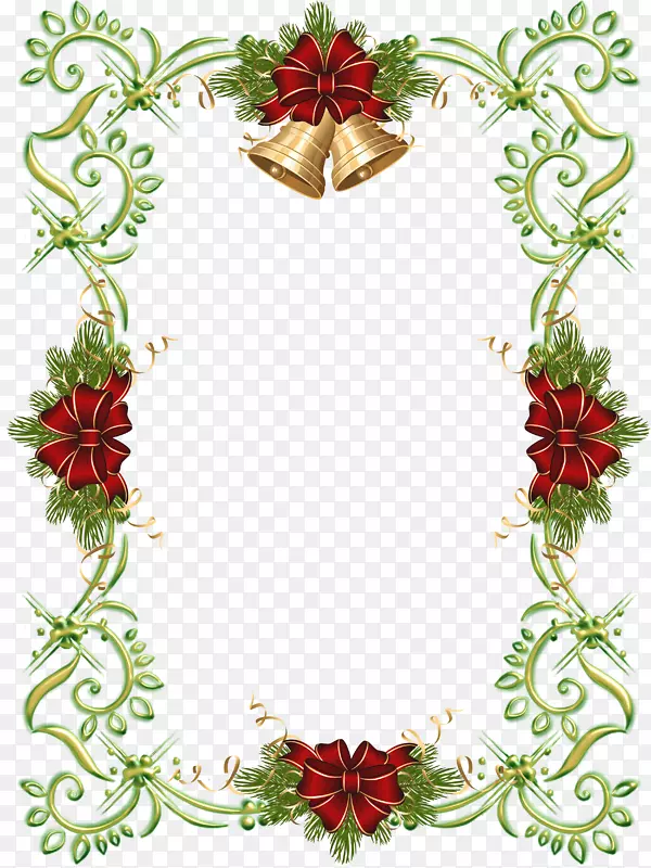 圣诞花边和框架圣诞老人夹艺术装饰品框架