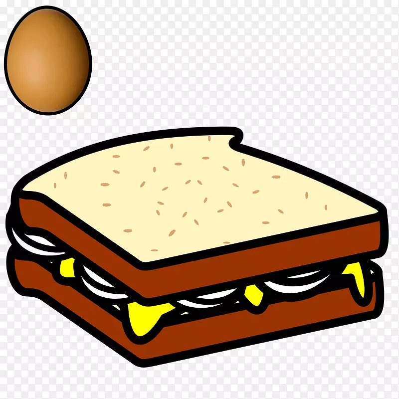 食物夹艺术-鸡蛋三明治