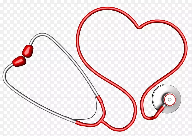 听诊器心脏护理摄影剪辑艺术-健康