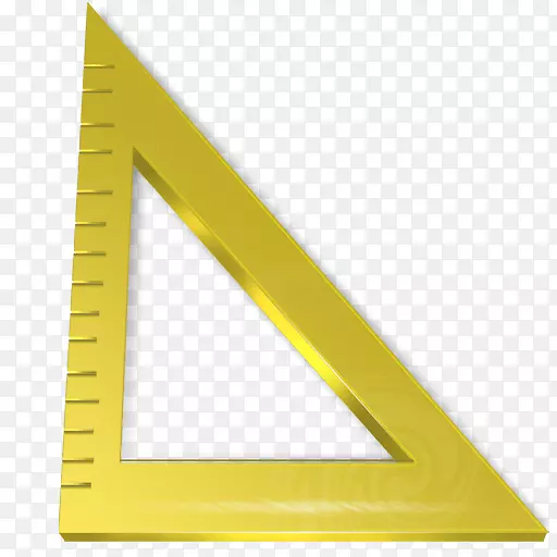 正方形测量三角形计算机图标.尺