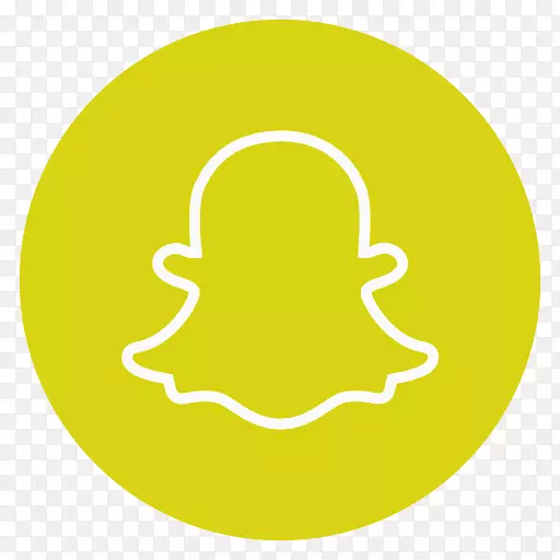 社交媒体电脑图标标识-Snapchat
