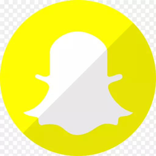 电脑图标社交媒体剪贴画-Snapchat