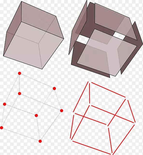 立方体几何数学剪贴画多边形
