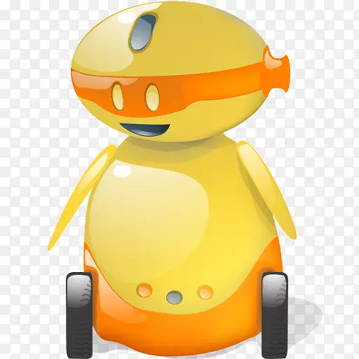 电脑图标黄色机器人android剪贴画机器人
