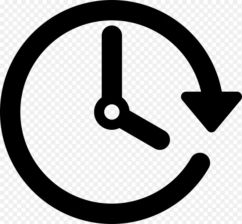 时间管理计算机图标商务时间和考勤时钟时间